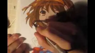 Haruhi Suzumiya Speed Drawing