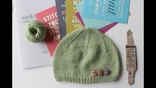 Вязание спицами:детская шапочка.тестирование пряжи Erika Knight : british blue wool.