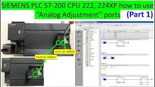 SIEMENS PLC S7-200 CPU 222 how to use Analog Adjustment part1