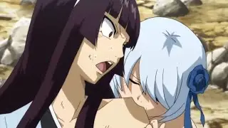fairy tail final series episode 34 clip yukino and kagura eat each other English dub