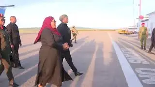 MHE. RAIS SAMIA AKIWASILI KATIKA UWANJA WA NDEGE WA JIJINI MWANZA