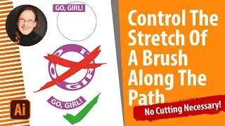 How To Control The Stretch Of a Brush Along A Given Circle In Illustrator