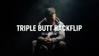 Triple Butt Backflip #Slackline