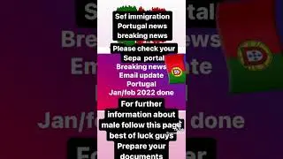Sef update #portugal #sefupdate #indianineurope