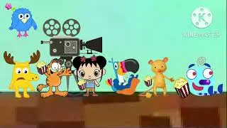 Moose A Moose Film Projector Burning Green Screen