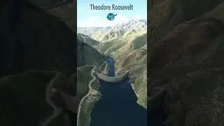 ✅ Presa Theodore Roosevelt - Estados Unidos - videos en movimiento 4k Relaxinglandscapes #short