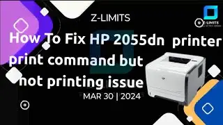 How To Fix HP P2055dn Printer print Command not working issue 