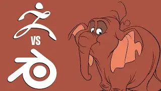 Blender vs Zbrush Side by Side Sculpt | Disney's Tantor