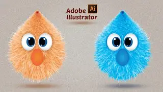 How to Create Hairy Cartoon  |  Adobe Illustrator  | How to DotCom