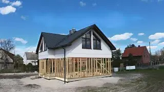 Construction of a Beautiful Beskidy 160 Timber Frame House - Ibudhaus - Opole