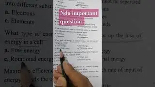 General science important question NDA GAT mathematics