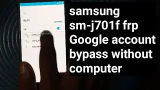 samsung sm j701f frp google account bypass without pc || how to bypass frp samsung latest security