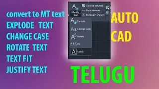 express tools mt text in autocad in telugu