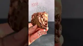 Easy triple chocolate choco taco