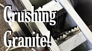 The best way of crushing granite for an epoxy granite build!