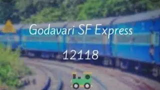 12118 Godavari SF Exp Arrival & Departure at Nasik Rd. Station *Super Acceleration & Sharp Break*