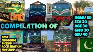Best Acceleration Pickup and Chugging Sound of Five Best Locomotives of Pakistan Railways