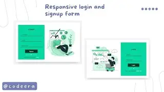 Responsive Login and Signup page | Login form | Signup form | Code Era