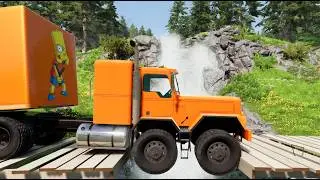 Trucks vs Speed Bumps & others 80 (BeamNG.drive)
