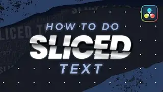 How to do a Text Slice Title in Davinci Resolve?
