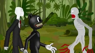 SCP 096 Vs Slender Man Vs Cartoon Cat [Dc2].