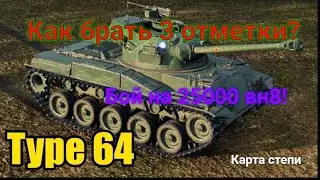 Type 64 лучший прем лт 6го уровня! Советы, как брать 3 отметки!