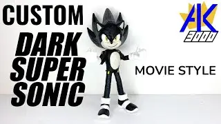 Custom Movie Dark Super Sonic Figure