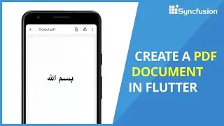 Create a pdf file with Arabic text and Render into an image using Flutter in Arabic عربي