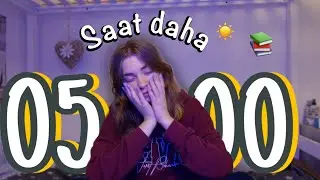 VERİMLİ ders çalışmak için sabah rutinimi DEĞİŞTİRDİM / eğlenceli vlog tadında ders çalışma