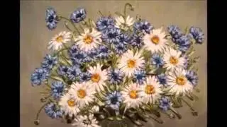 Фантазийная вышивка лентами Картины из лент