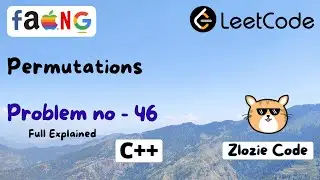 Permutations List C++ || Leetcode Problem Number 46 in CPP 