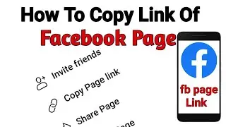 How To Copy Link Of Facebook Page URL 2020 | Copy Url Fb Page