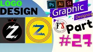 How To Design Your Logo Letters In Any Shape  Custom Z Text Logo Design Tutorial using font style