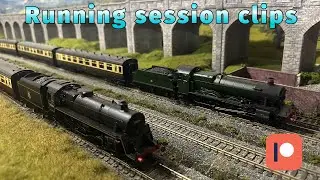 Loft Model Railway running session clips