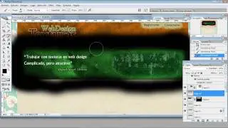 Diseño de un sitio web con texturas en Photoshop. Parte 7