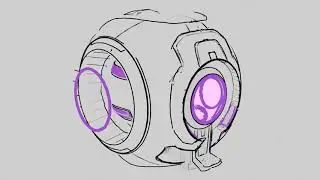 Monitor 031 Exuberant WitnessTurnaround (Blender/Grease Pencil)