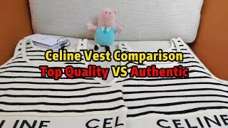 celine vests comparison top quality VS authentic by steven
