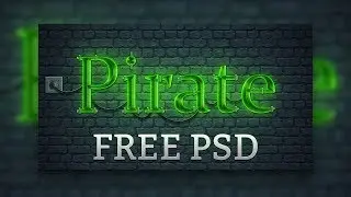 Neon Sign Free PSD | Photoshop text effect