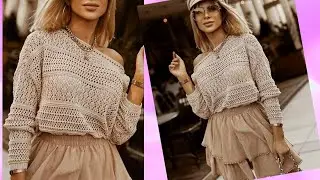 BEST STYLE🌺JUMPER WITH LACERY PATTERNS