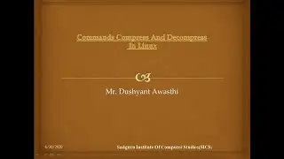 Commands Compress And Decompress Files In Linux