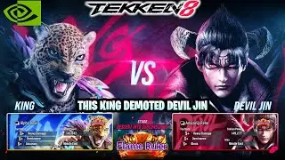Tekken 8 King Rank Match Flame Ruler Level | King vs Devil Jin😈😈