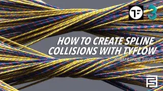 How to create spline & ropes collisions | 3dsmax x Tyflow Tutorial