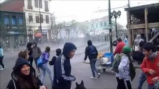 Manifestation étudiante à Valparaiso