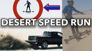 HOVERBOARD AIRCRAFT DESERT SPEED RUN & DRIFTING FPV | Back to the Future Real Manned Flight