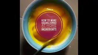 How to make quick and easy yummy home made custard powder with just three ingredients