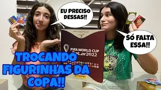 TROCA DE FIGURINHAS DA COPA DO MUNDO 2022 COM MINHA AMIGA GIOVANNA!!