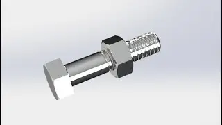 Solidworks Tutorial Thread Features Bolt and Nut