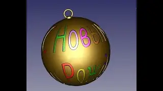 FreeCad Ёлочный шар