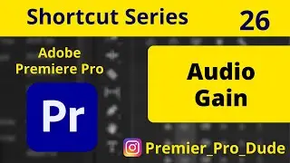 How to Change Audio Gain in Adobe Premiere Pro 2020 | Premier Pro Dude