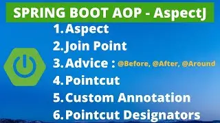 Spring Boot AOP | AOP Custom Annotation | Spring Boot AOP AspectJ | Pointcut Designators